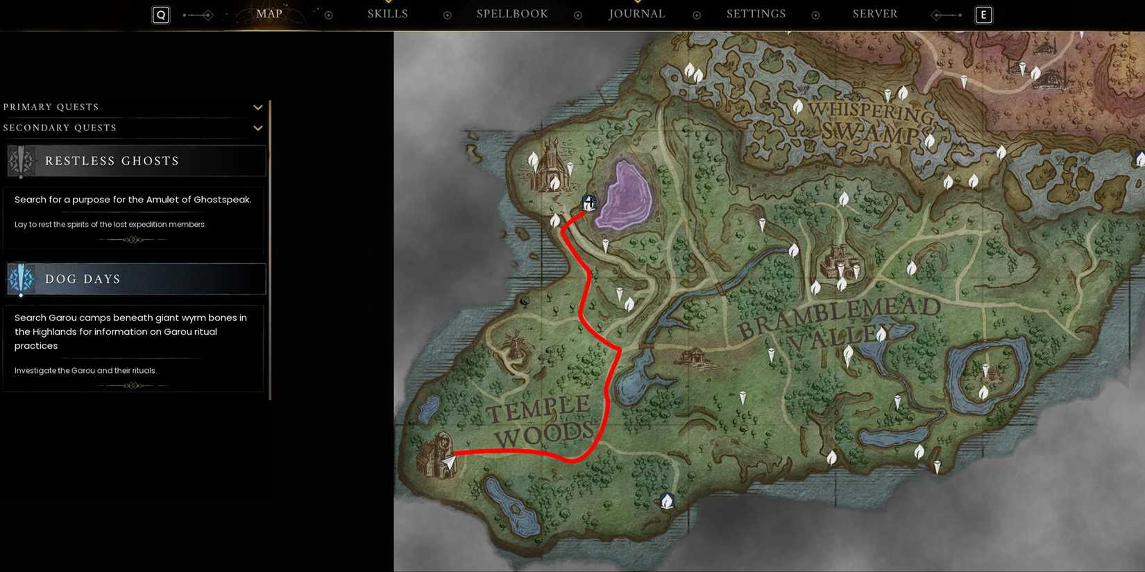 how to reach the vault north of temple woods in runescape dragonwilds