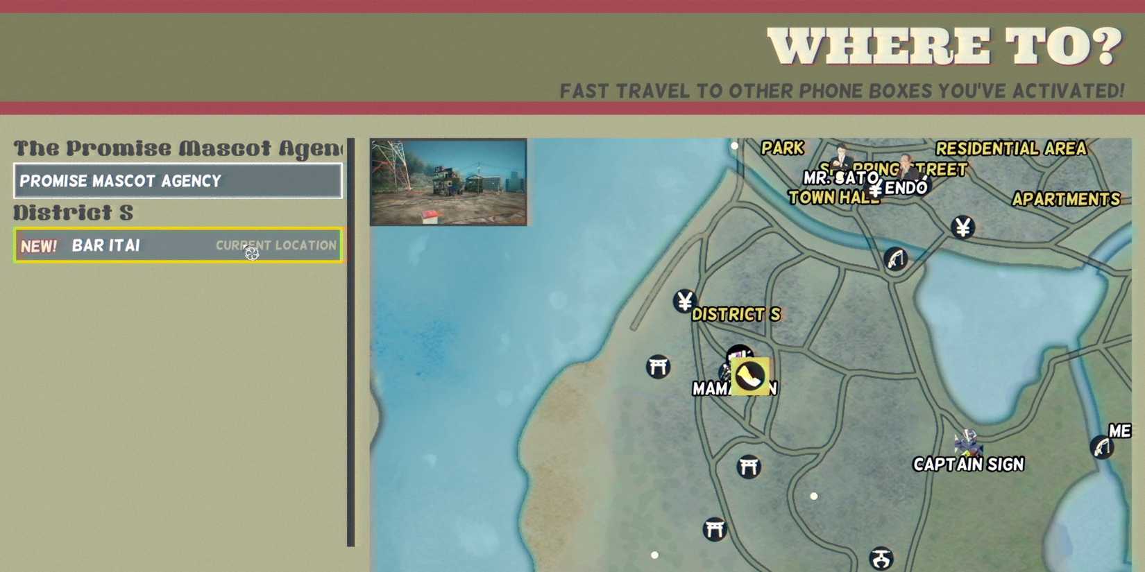 How to use fast travel in promise mascot agency