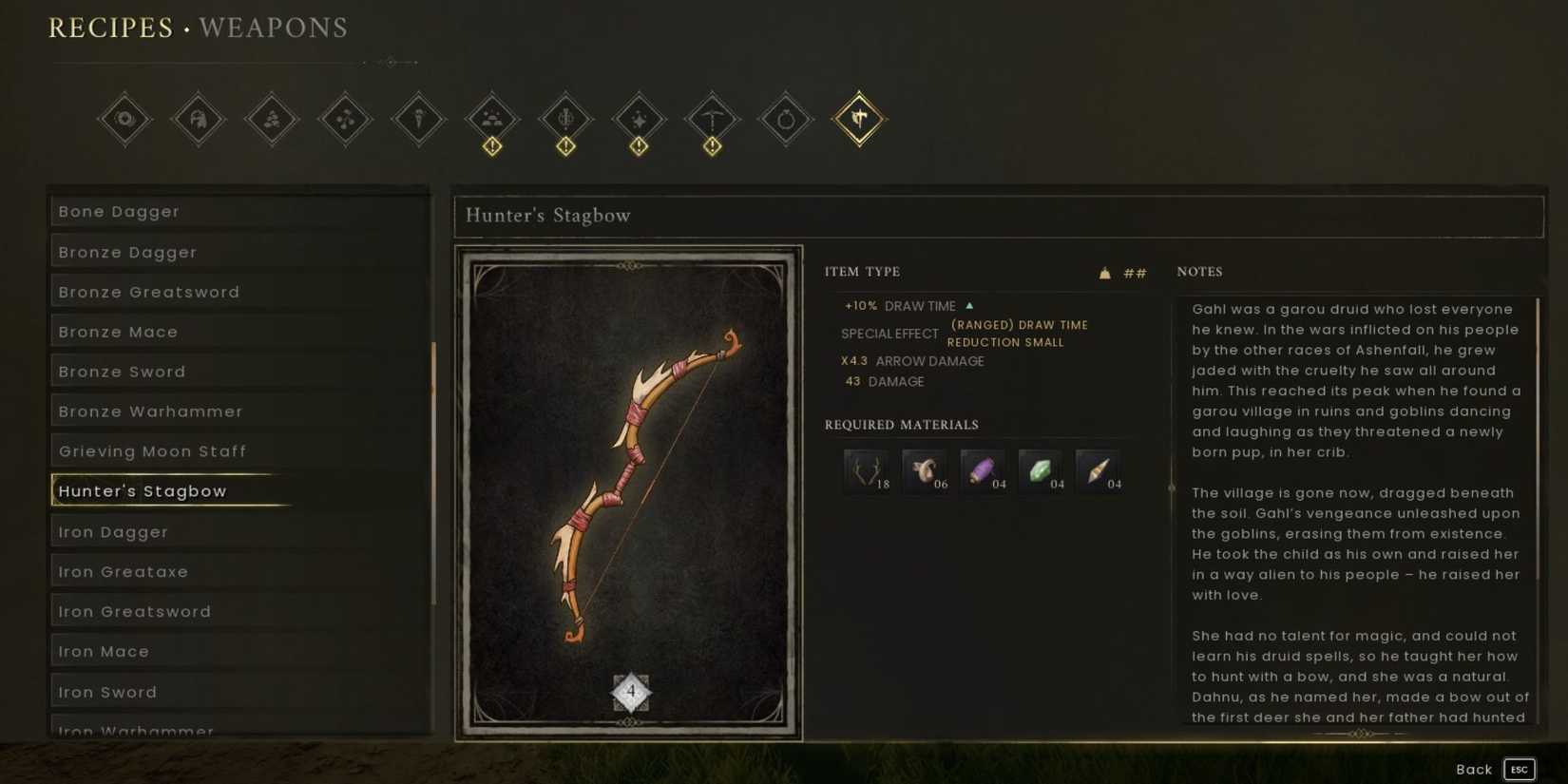 Hunter's Stagbow RuneScape Dragonwilds