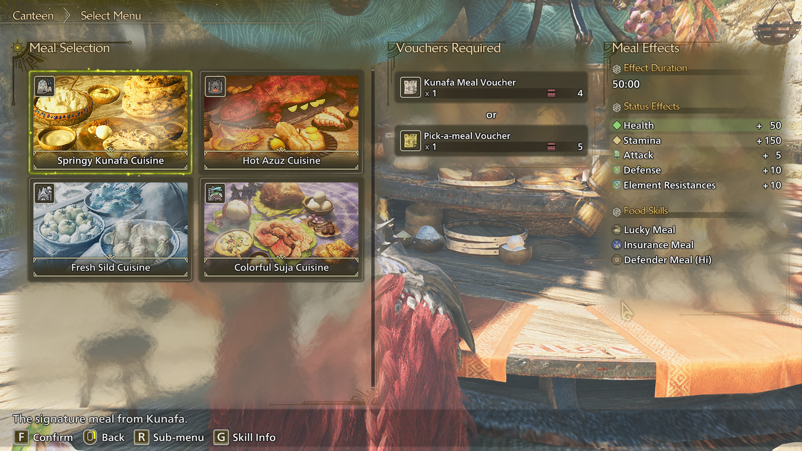 MH Wilds Grand Hub Cafeteria