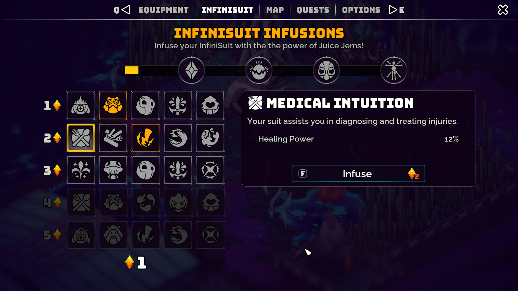 Crashlands 2 Juice Jem upgrades