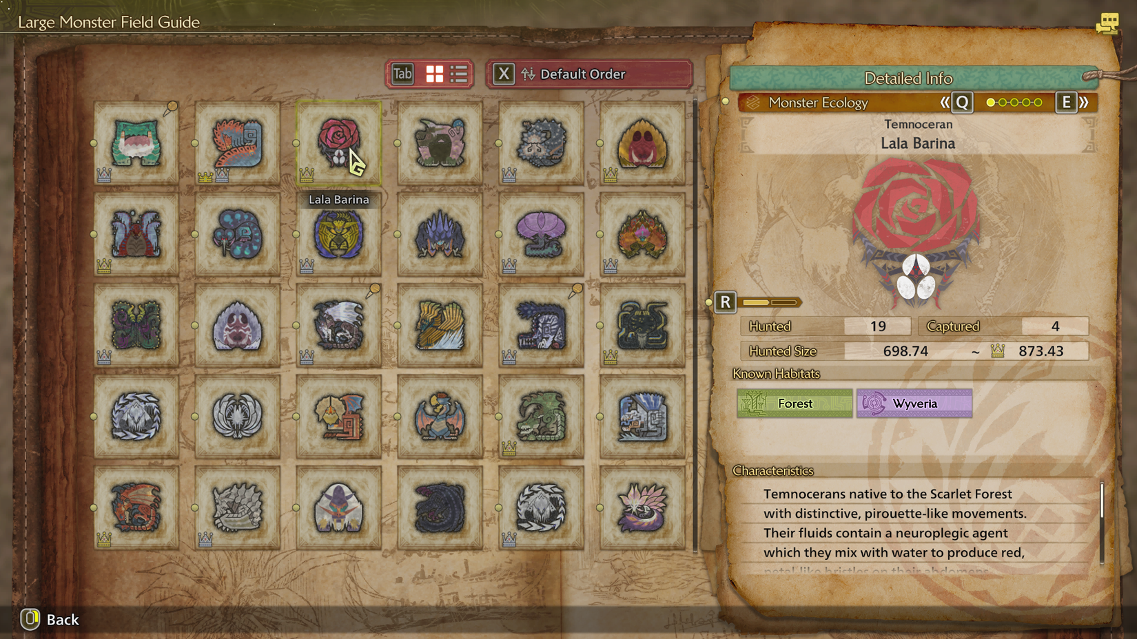 MH Wilds Lala Barina field guide