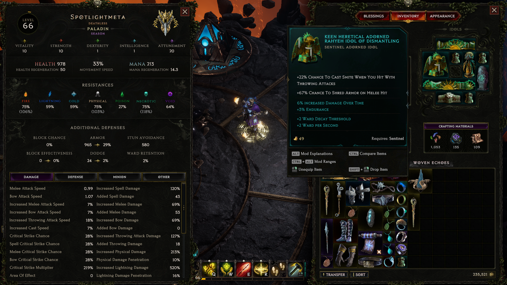 Last Epoch Hammerdin Smite Idol