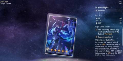 in the night light cone in honkai; star rail 