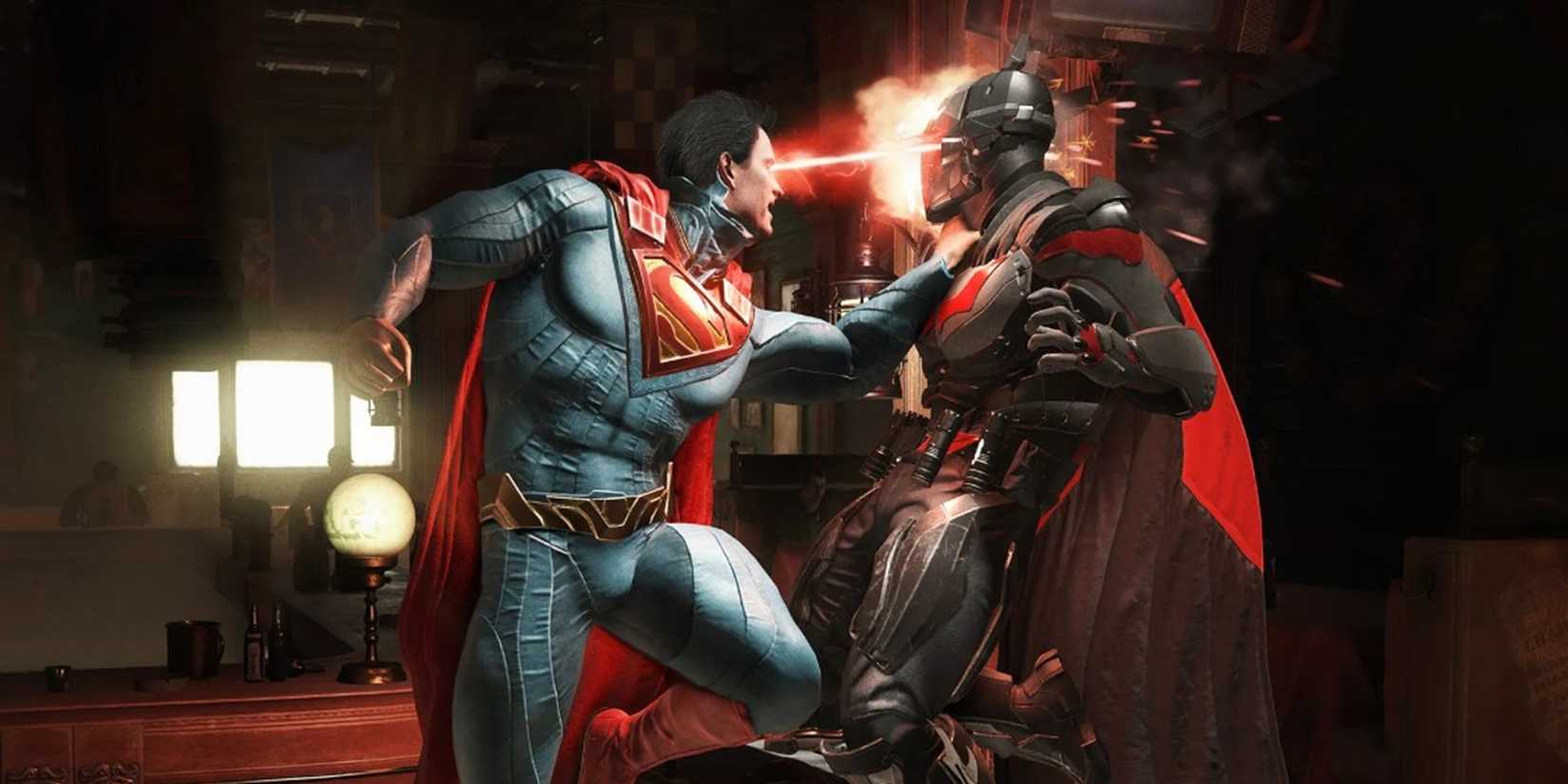 Superman and Batman in Injustice 2