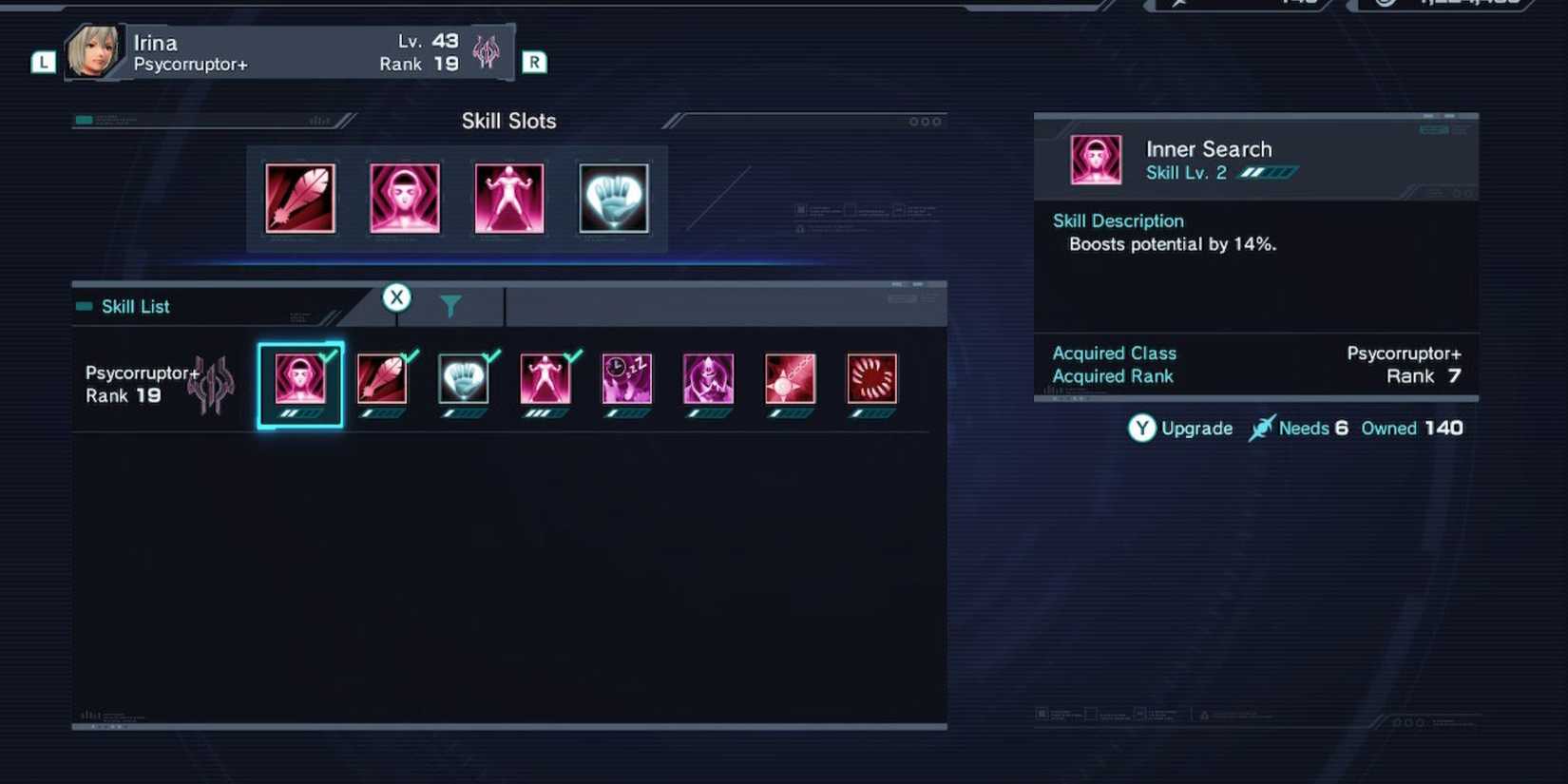 irina xenoblade chronicles x definitive edition skills