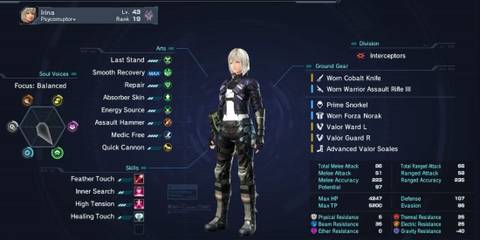 irina xenoblade chronicles x definitive edition stats