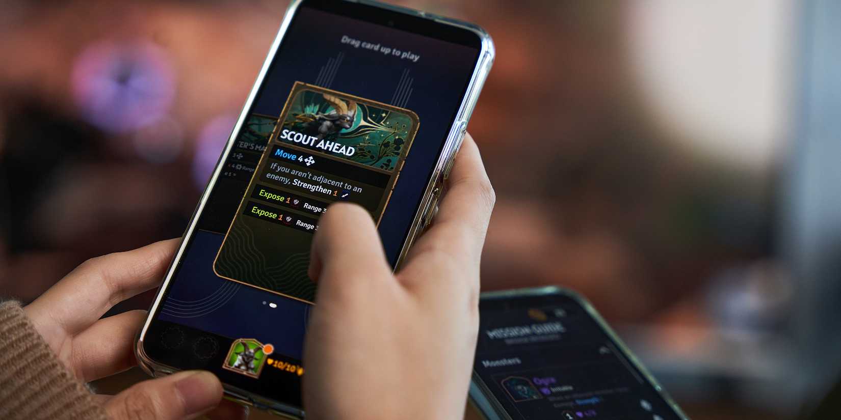 irl-gameplay-phone-scout-ahead-ability-sunderfolk-game-rant-advance