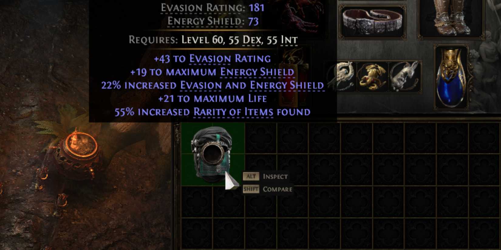 item with an empty socket in path of exile 2