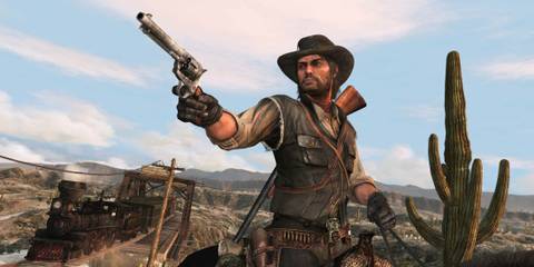 John with his gun - Red Dead Redemption