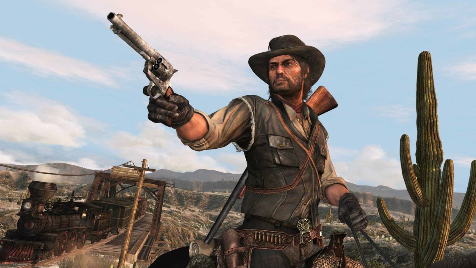 John with his gun - Red Dead Redemption