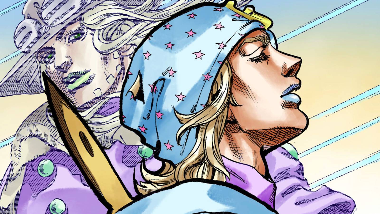 picture: johnny joestar in jojo part 7 manga.