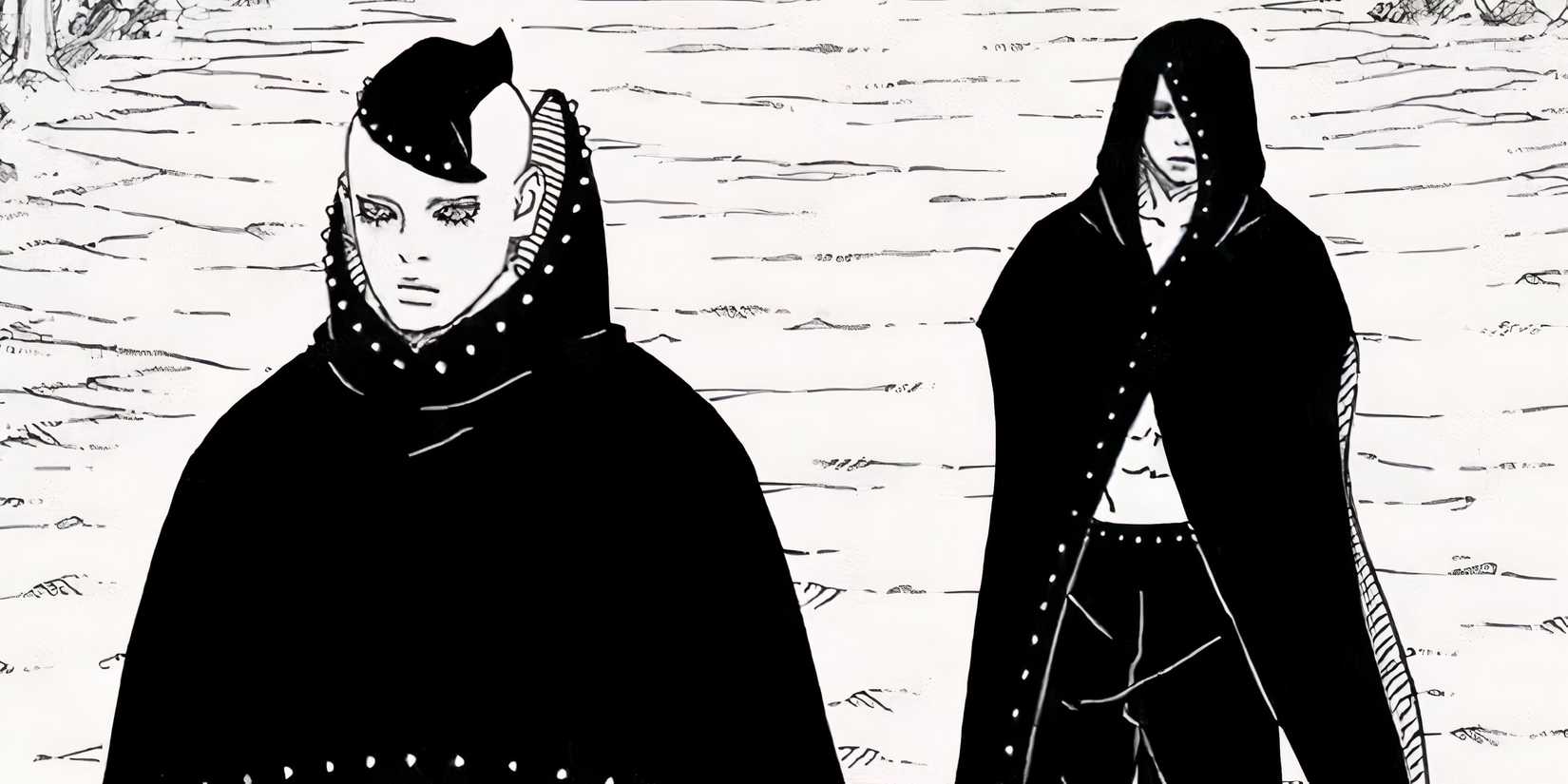 Jura and companion visiting Konoha in Boruto