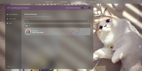 Karma Status in InZOI