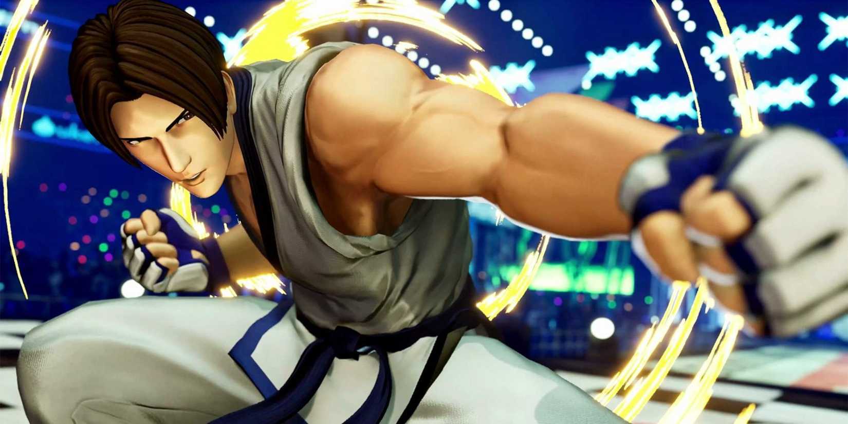 Kim Kaphwan preparing to fight an opponent in Fatal Fury