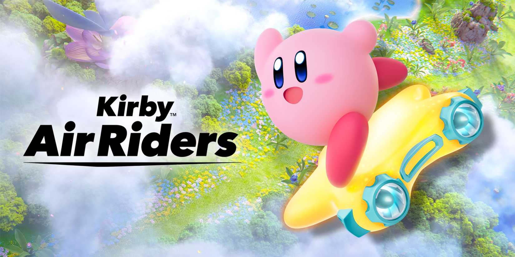 A key visual for Kirby Air Riders
