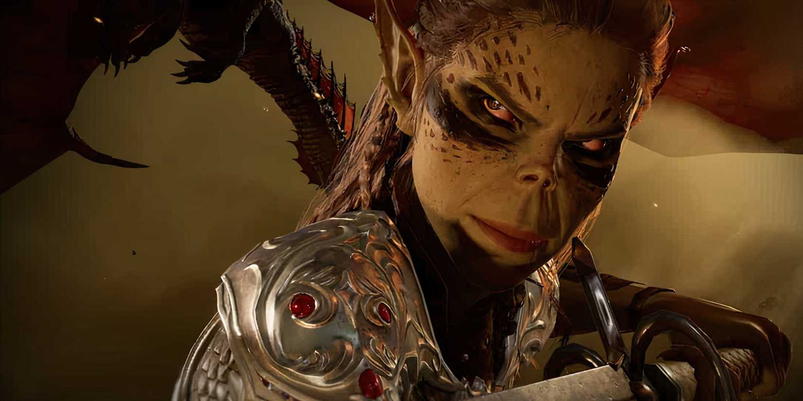 Lae'zel as a Berserker Barbarian