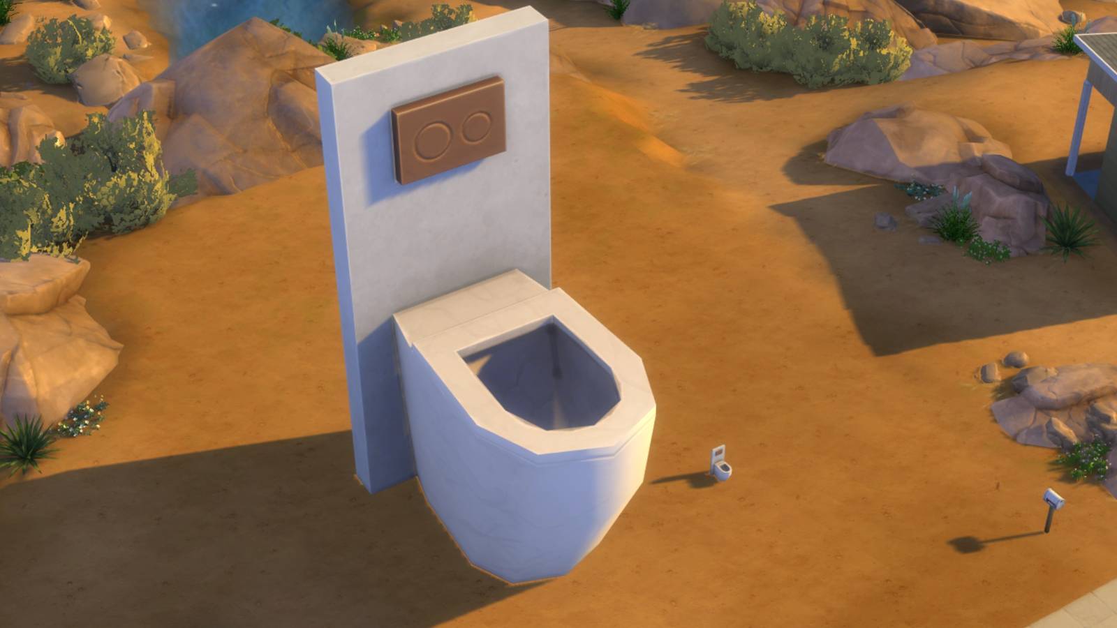 large toilet the sims 4
