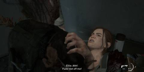 Last of Us Part 2 Remastered Fighting an Infected Trapped in the House Garage