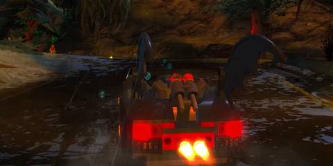 The Batmobile in LEGO Batman 2 DC Superheroes