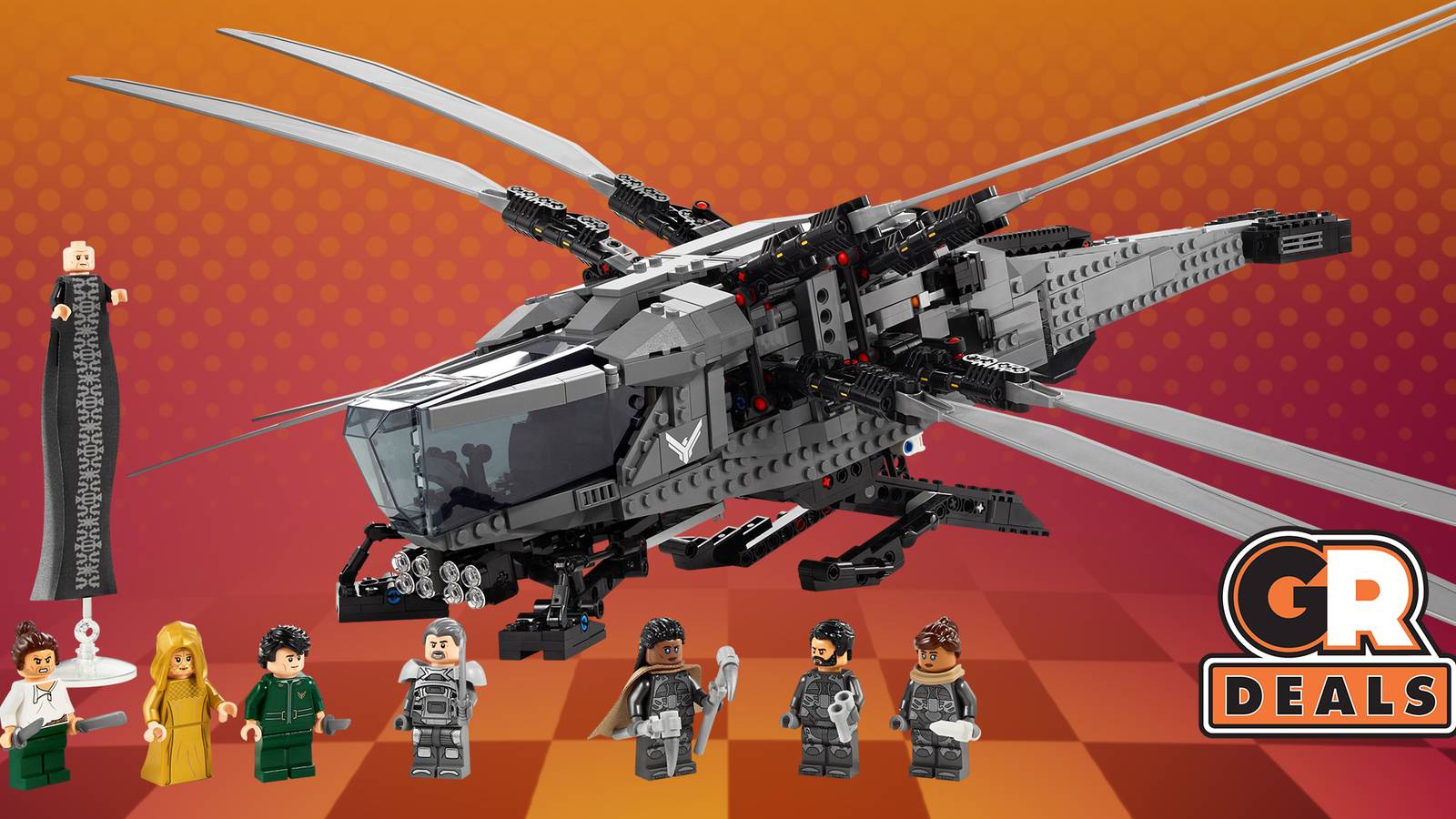 Avoid Those Pesky Sandworms in This Impressive Lego Icons Dune Atreides Royal Ornithopter 1,300-Piece Set That's 20% Off