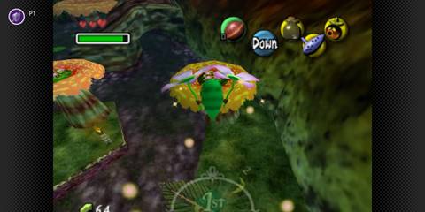 Link exploring the forest as a Deku scrub - The Legend Of Zelda Majora's Mask