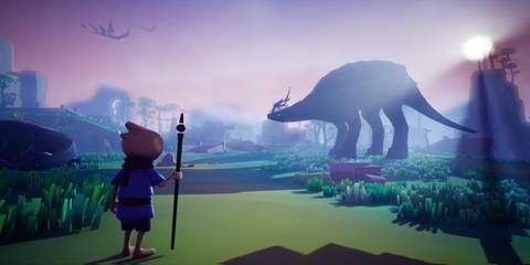 Looking at a huge animal in Omno