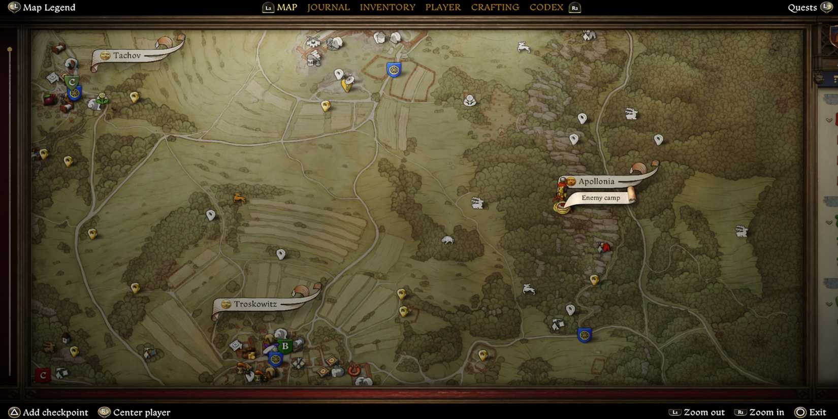 Lu Dice Map in Kingdom Come Deliverance 2