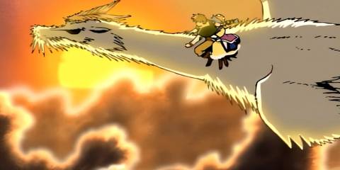 Lunar Remastered Collection Alex and Luna riding the dragon