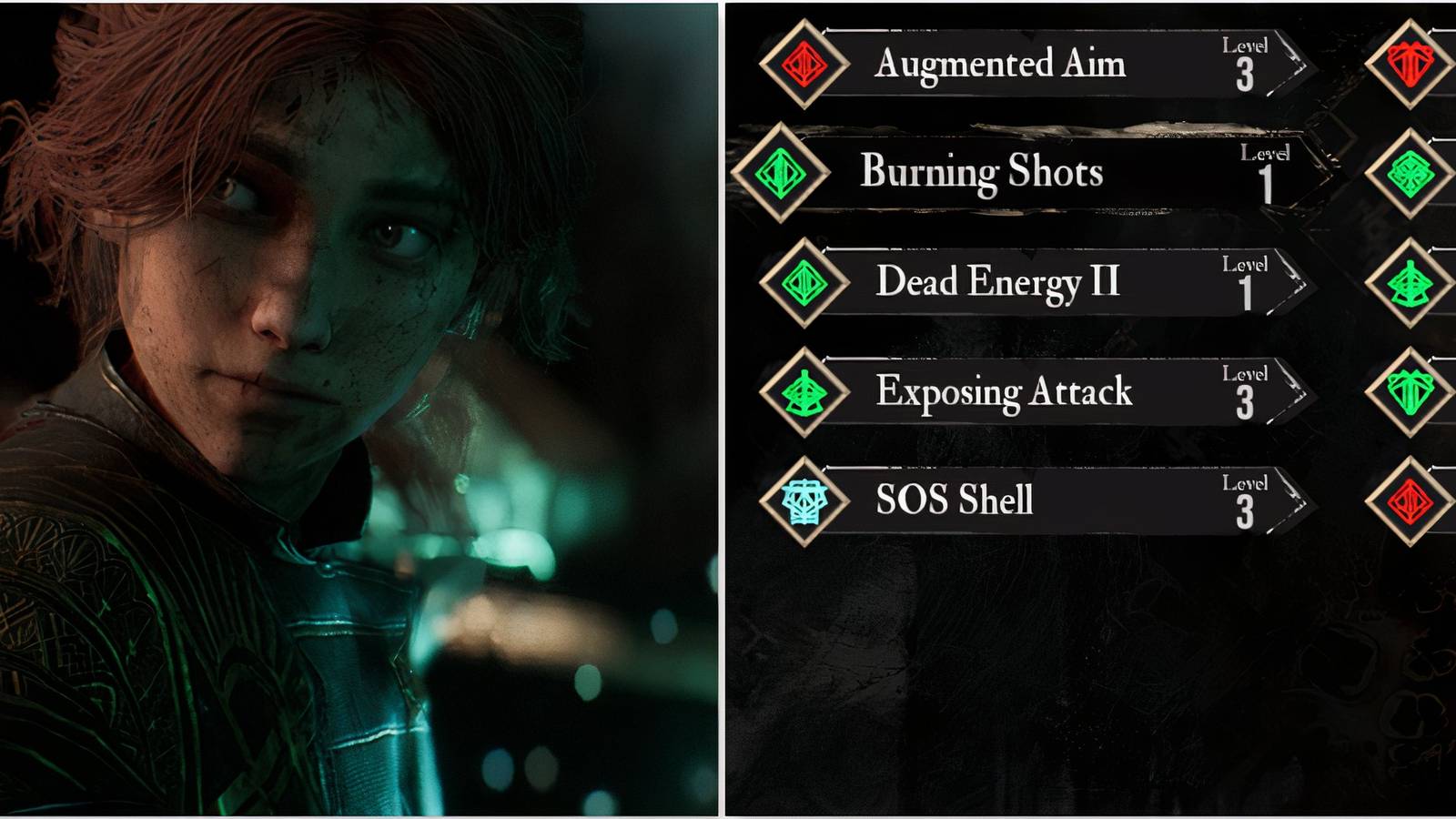 Maelle and the picto menu in Clair Obscur Expedition 33