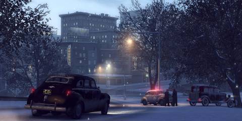 Mafia 2 In Winter With Snow