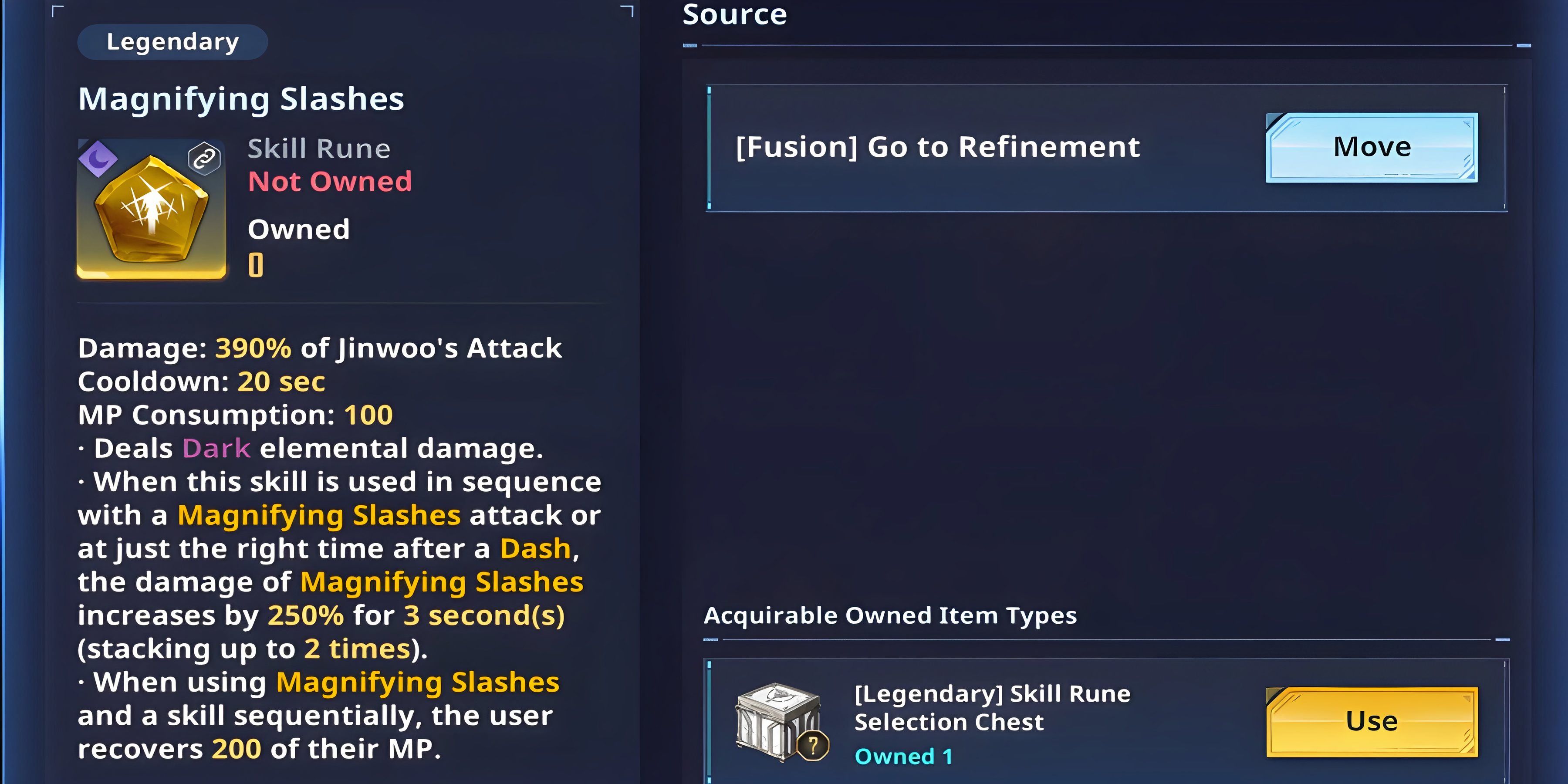 The mage is sliced