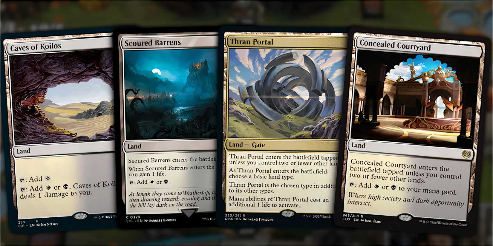 Magic The Gathering Arena Land Cards Showcase