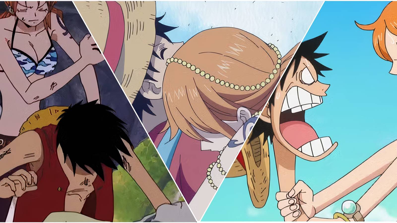 main featured image for one piece, luffy and nami's relationship