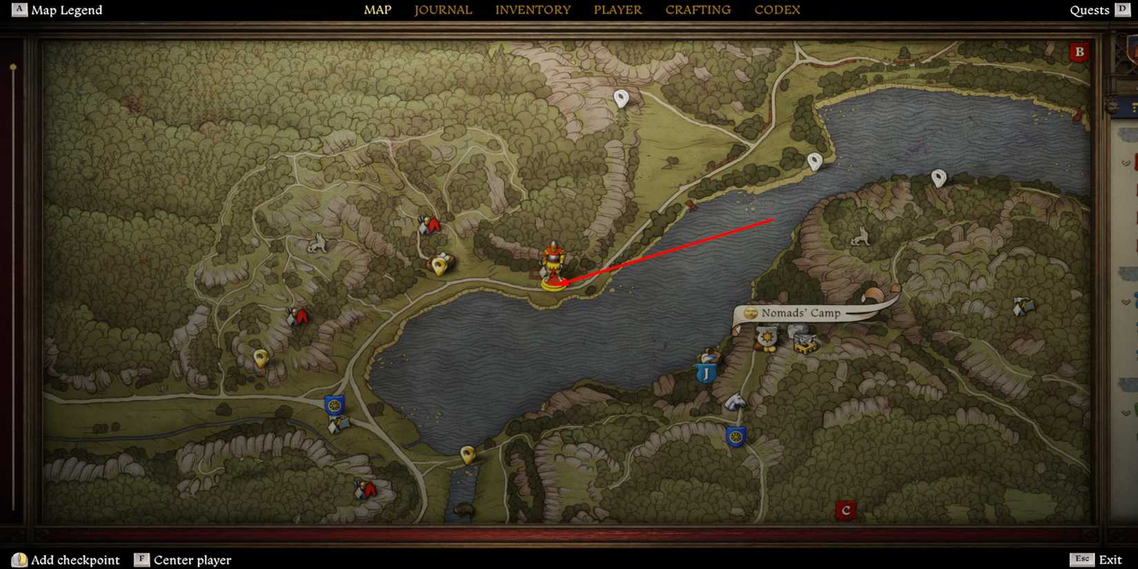 Map of Graves of Company KCd2