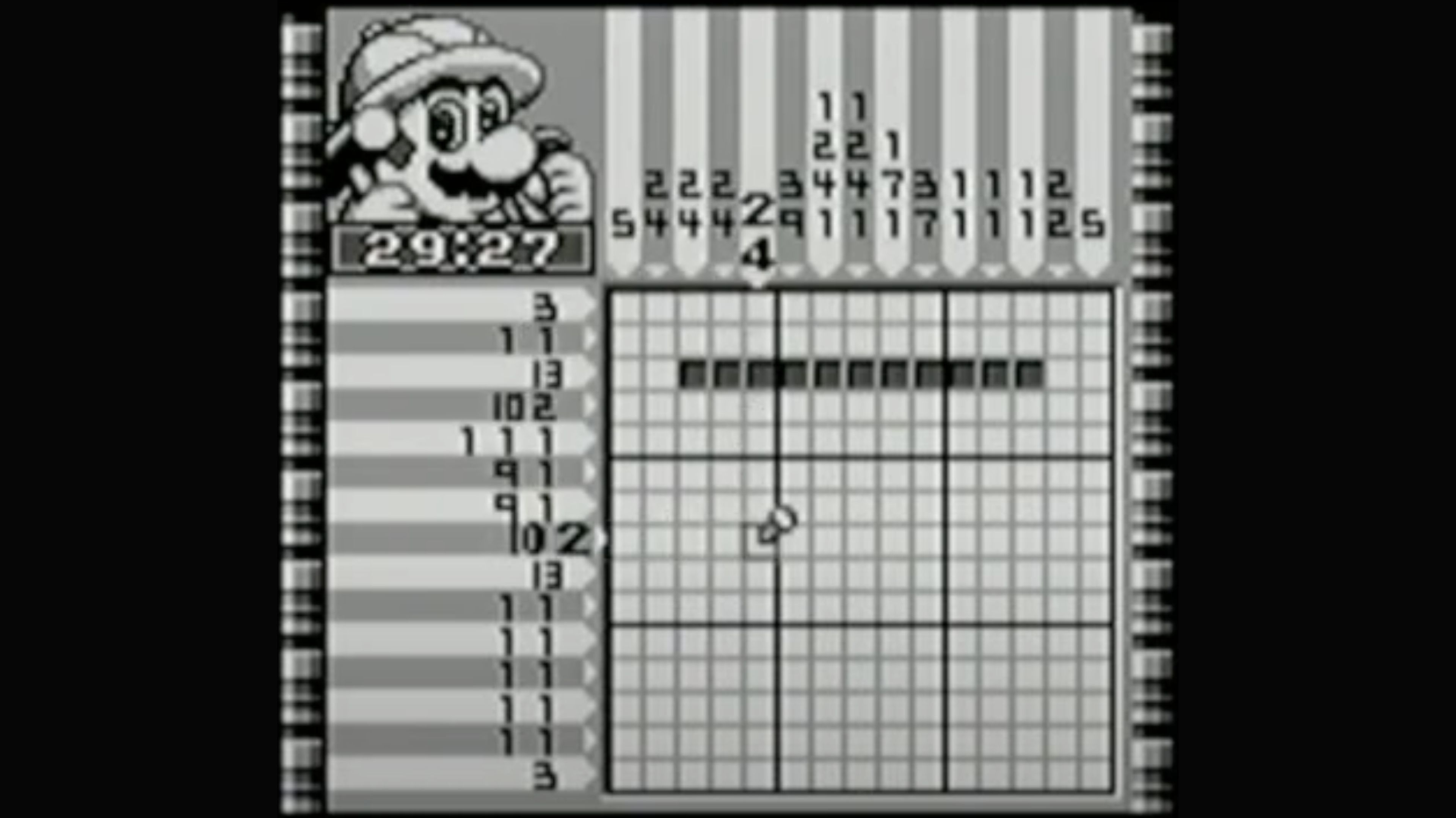 Mario's Picross 2 In Game Screenshot 2