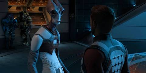 Mass Effect Andromeda Kallo and Brodie aboard Tempest