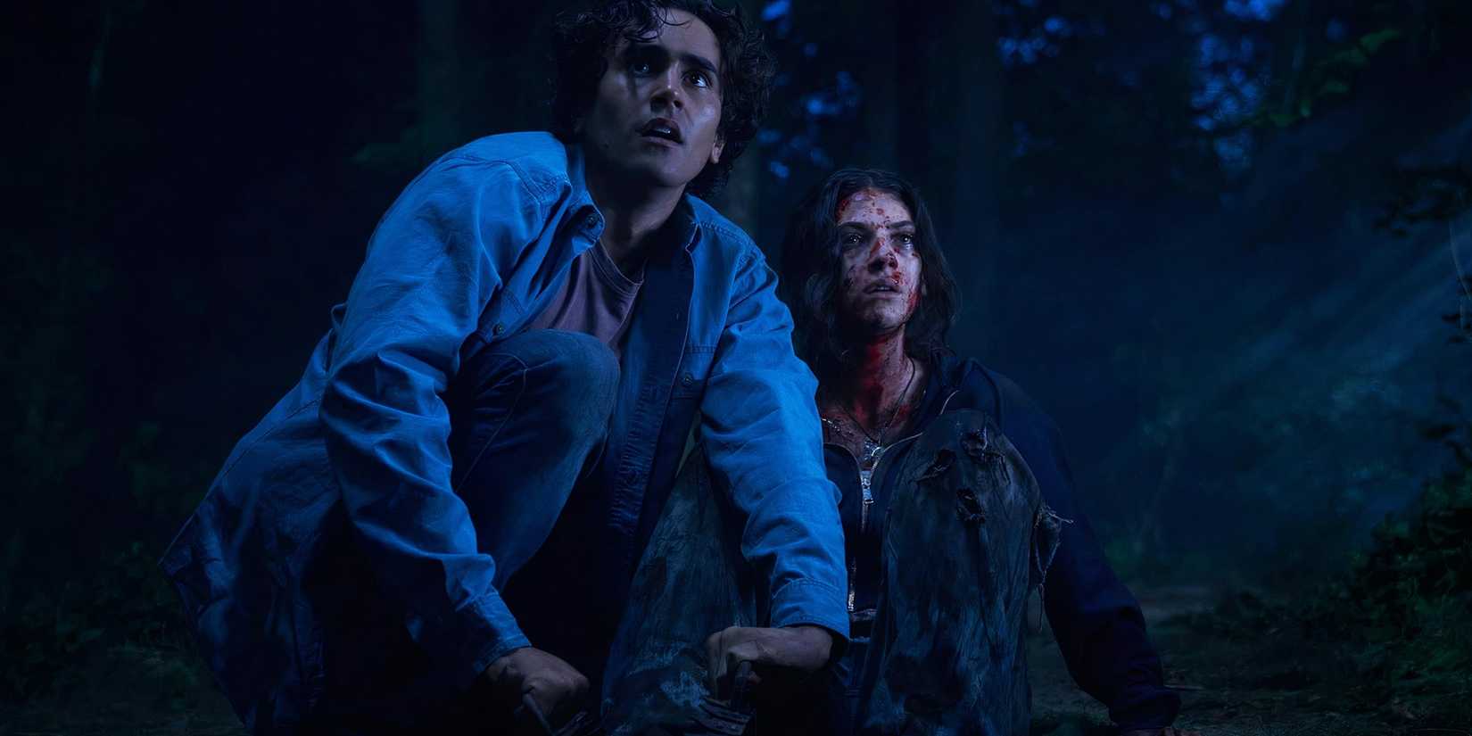 Max helping Clover in a bear trap in Until Dawn (Movie)