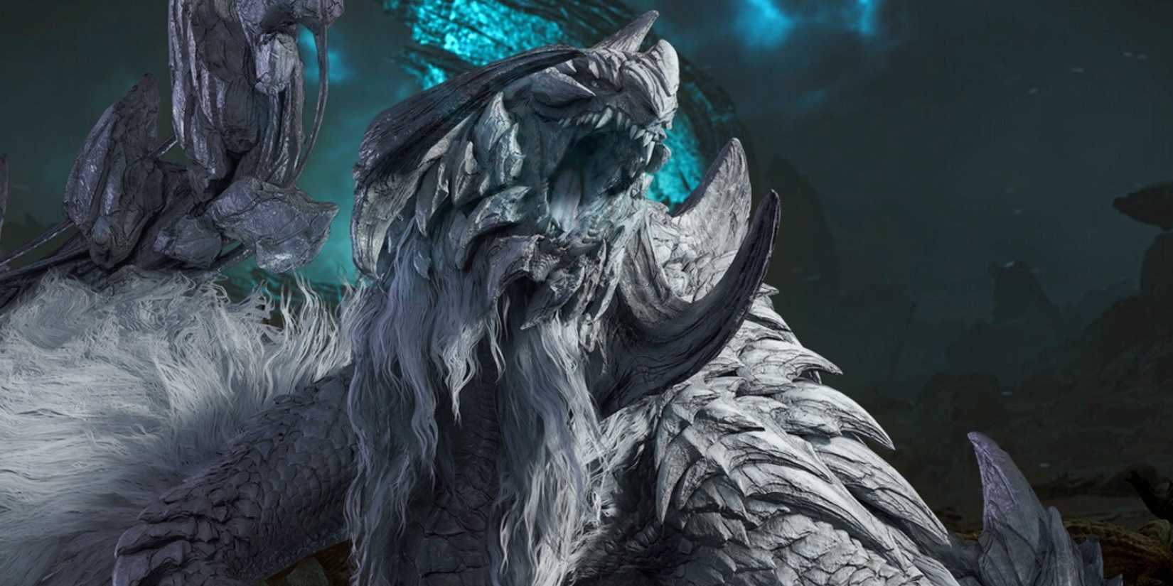 Promo art of Arkveld from Monster Hunter Wilds