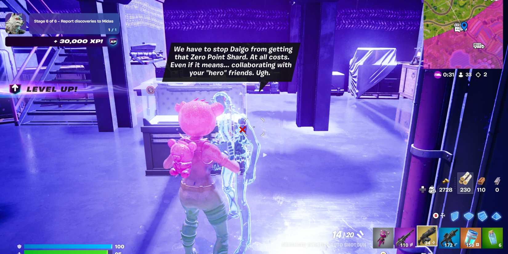 midas story quest fortnite