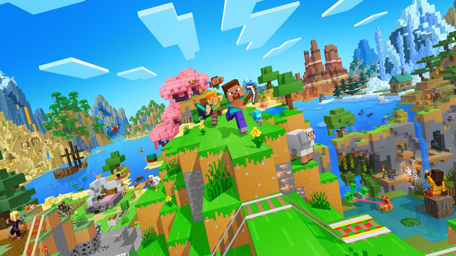 Minecraft realistic mountain