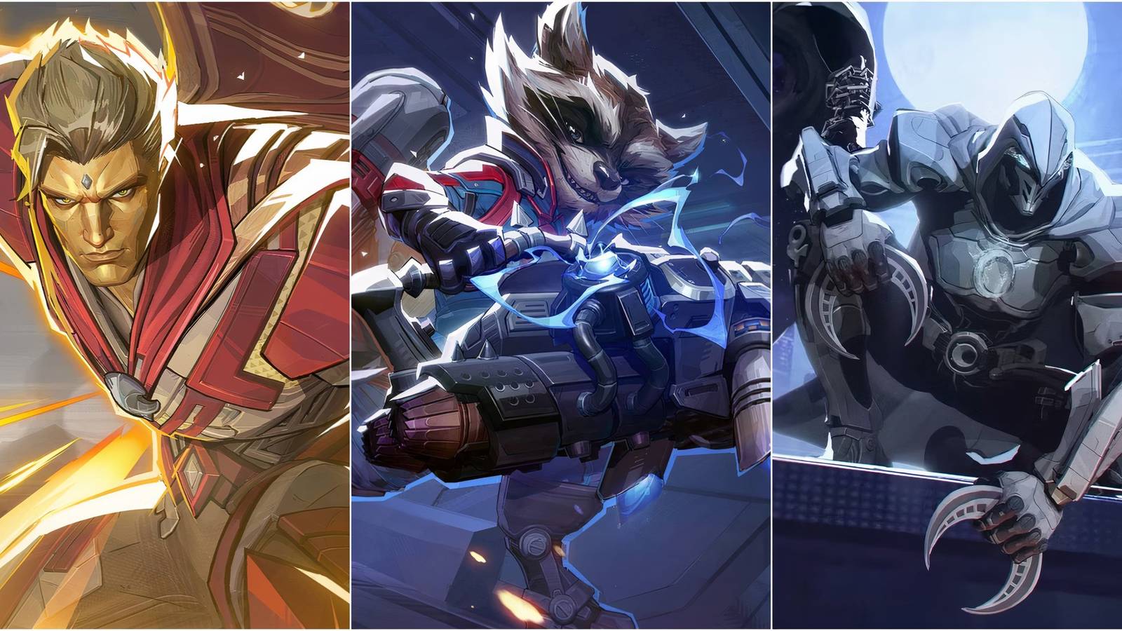 Adam Warlock, Rocket Raccoon, Moon Knight