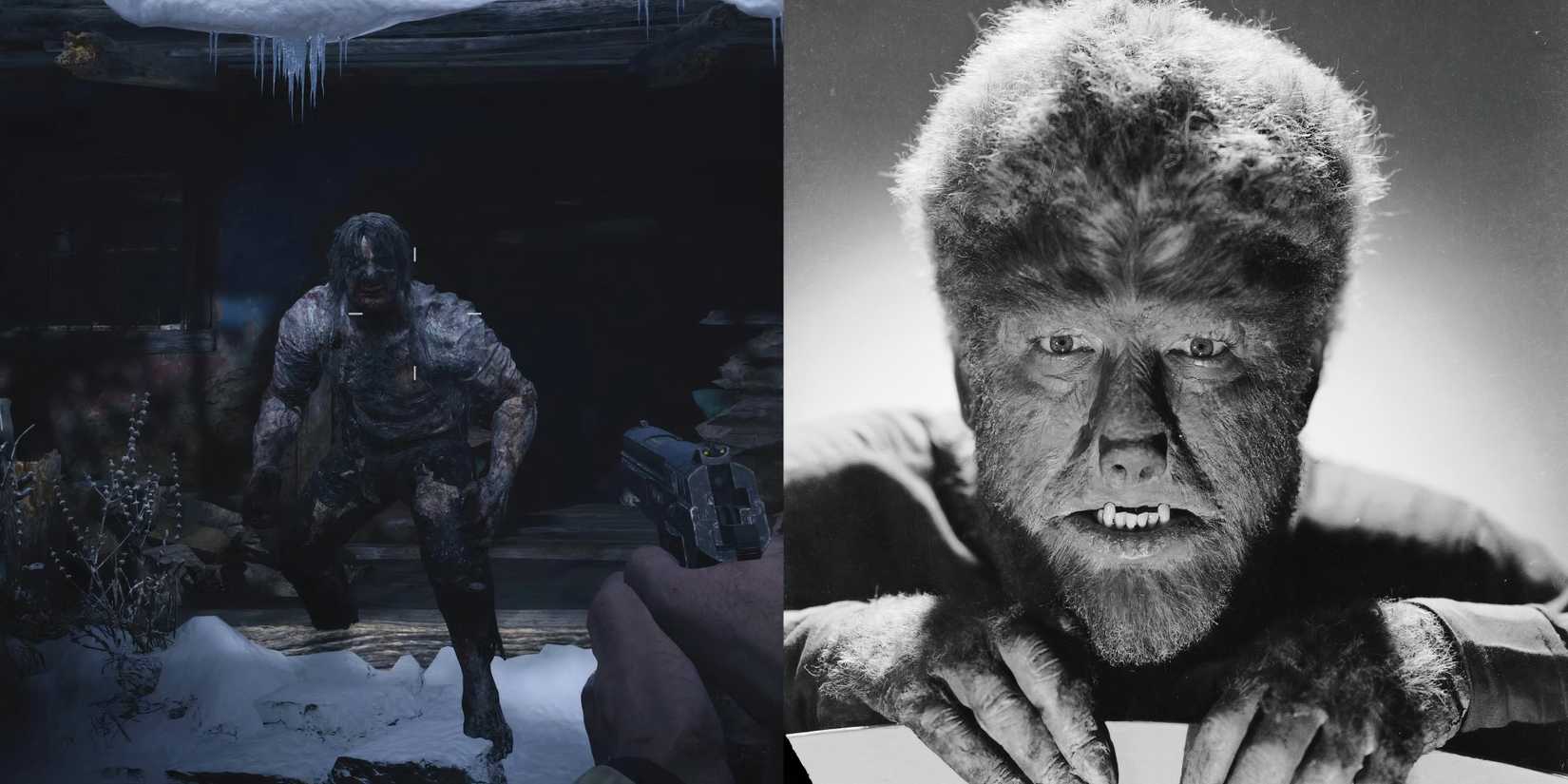 8 Best Horror Games With Classic Movie Monsters, Ranked A Lycan from RE8 and the wolf Man