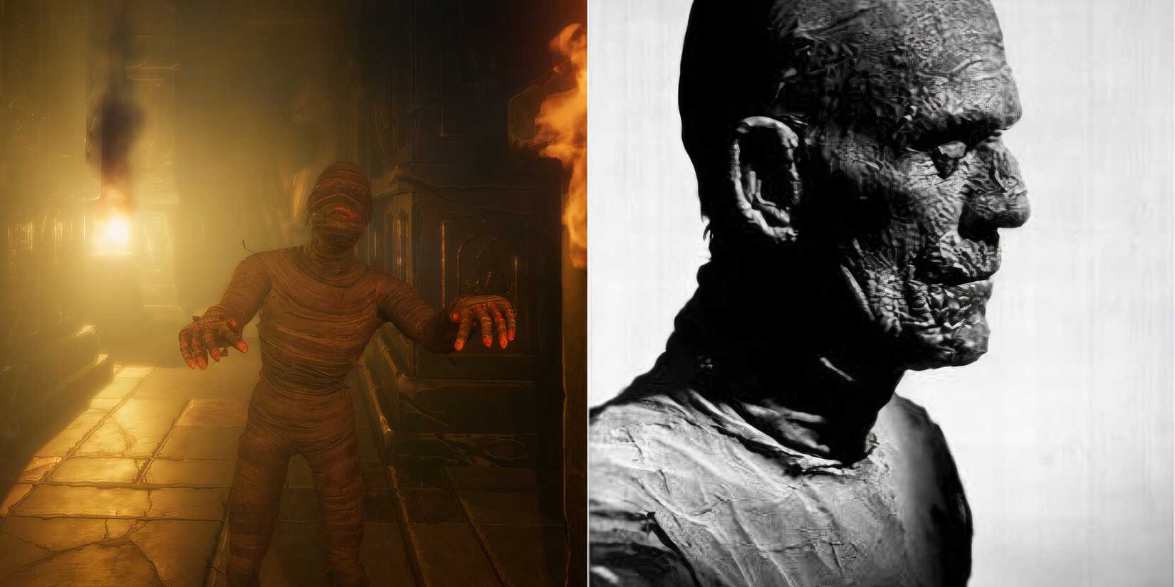 8 Best Horror Games With Classic Movie Monsters, Ranked The mummy from Forewarned and Boris Karloff