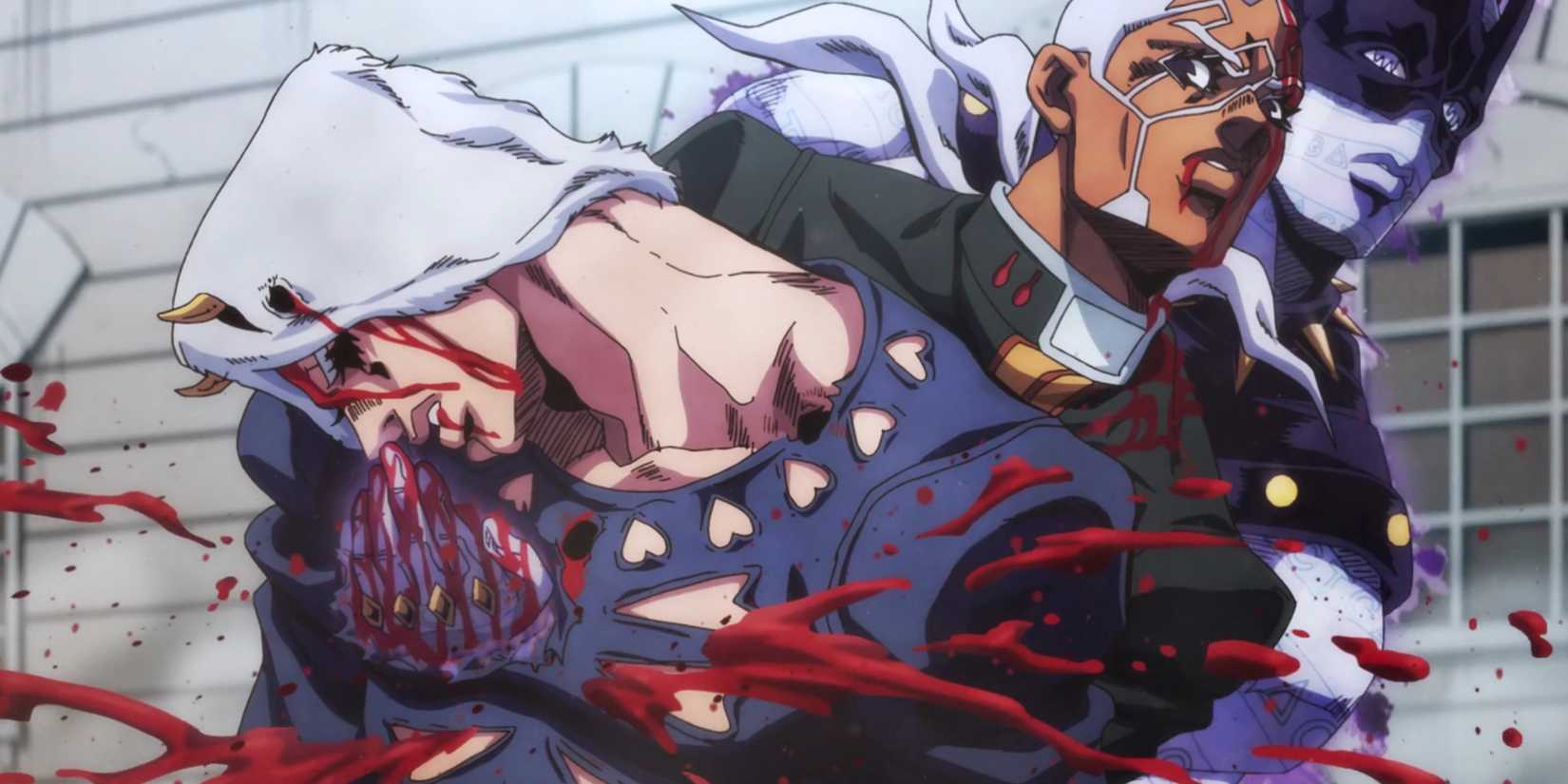 Enrico Pucci kills his brother Weather Report in JoJo's Bizarre Adventure