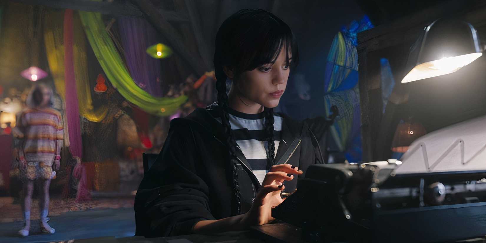 Enid and Wednesday in Wednesday.