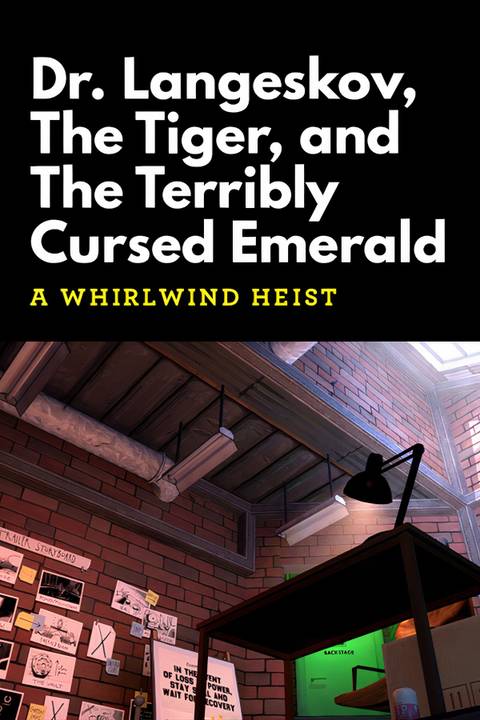 Dr. Langeskov, The Tiger and The Terribly Cursed Emerald: A Whirlwind Heist Tag Page Cover Art