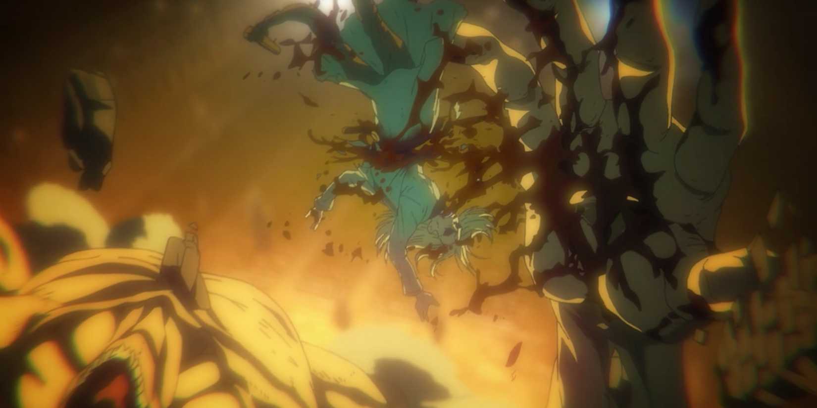 Willy Tybur eaten by Eren in Attack on Titan