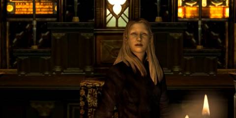 Silent Hill 3 - Claudia speaking to Heather in church