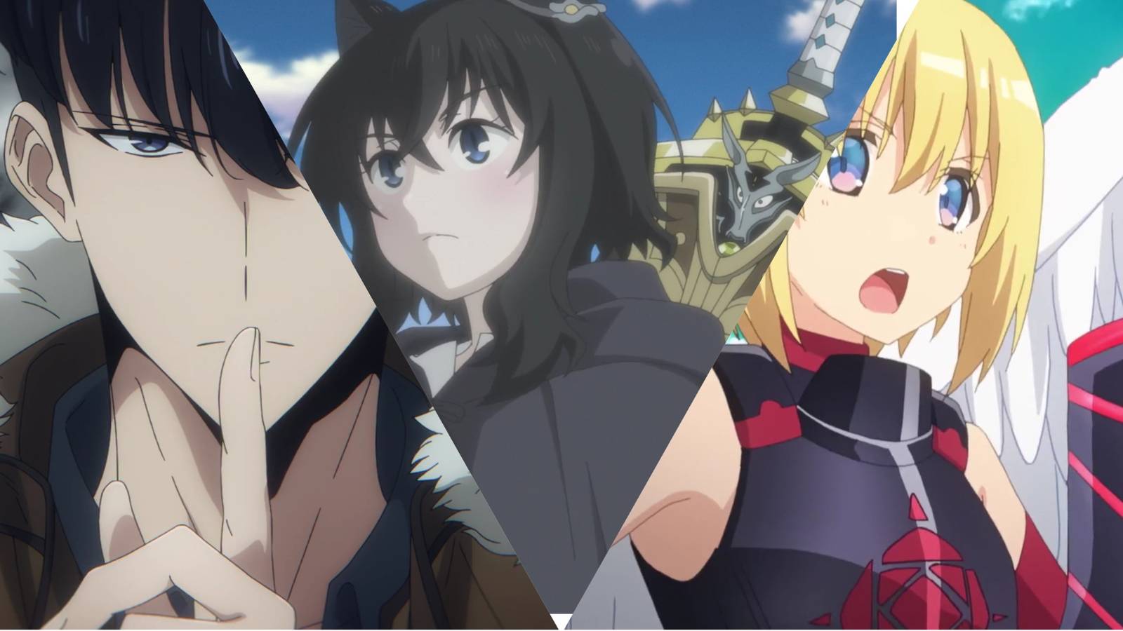 Jinwoo Solo Leveling Left Fran Reincarnated As A Sword Middle Maple Bofuri Right